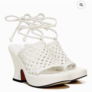 Circus by Sam Edelman White Woven Heels